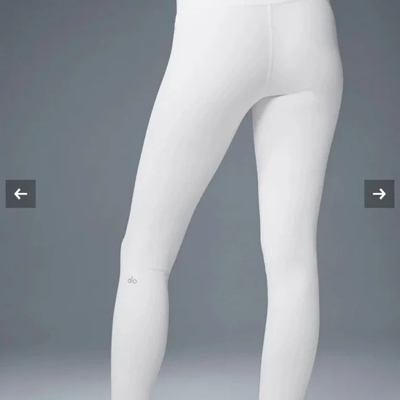 ALO Yoga Classic White Leggings - Picture 5 of 8